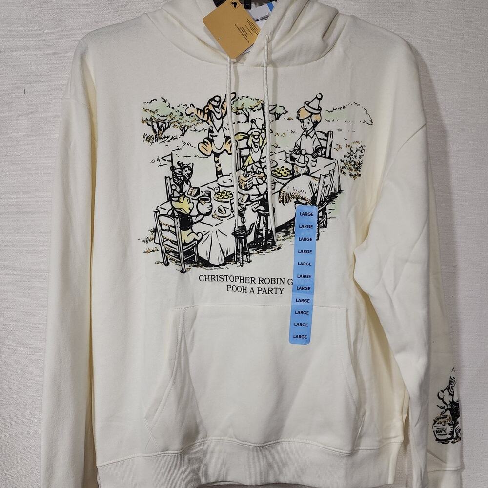 Christophe robin gives pooh A party white hoodie size Large